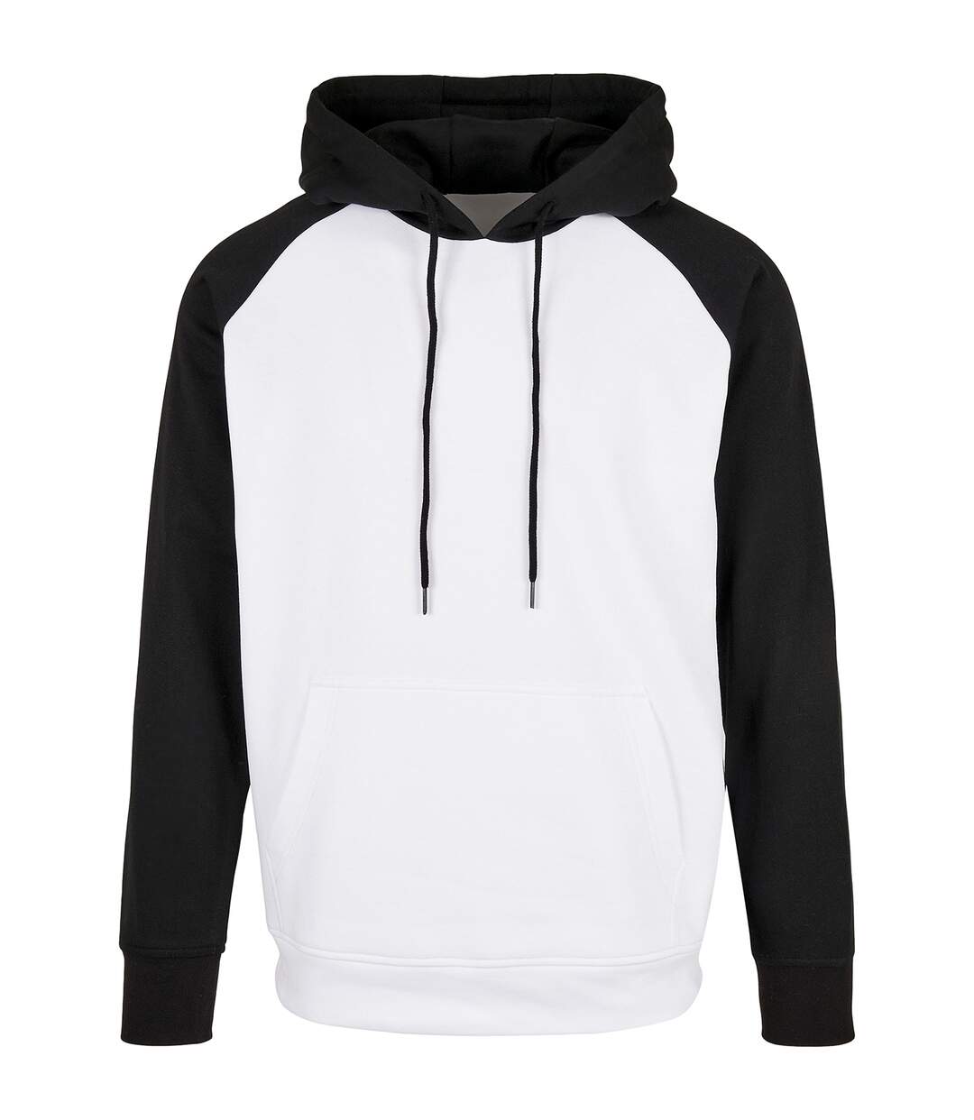 Build Your Brand - Sweat à capuche BASIC - Homme (Blanc / noir) - UTRW8065