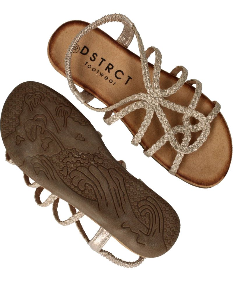 DSTRCT Sandalen Goud Dames