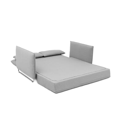 Schlafsofa Cord, Hellgrau