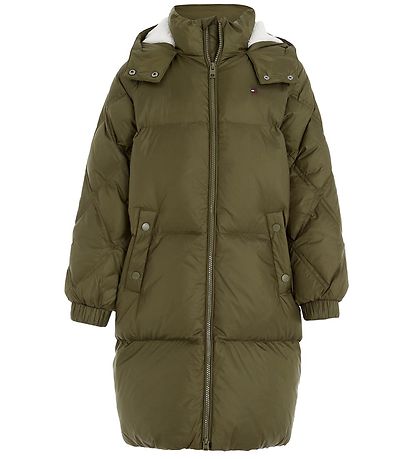 Tommy Hilfiger Daunenmantel - Töte Olive Green