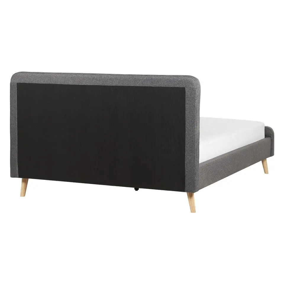 RENNES - Tweepersoonsbed - Grijs - 160 x 200 cm - Polyester