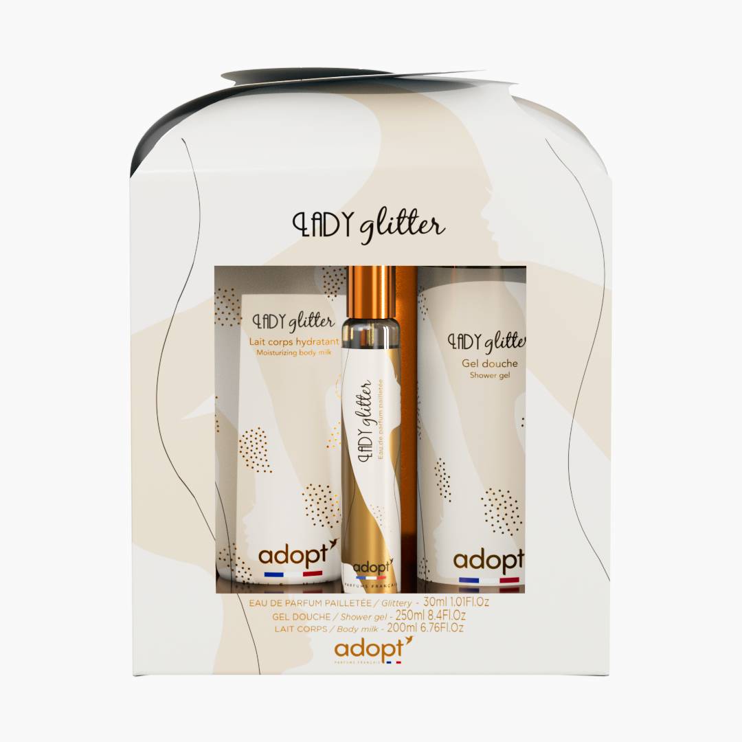 Lady glitter Coffret chalet eau de parfum 30 ml + gel douche + lait corps