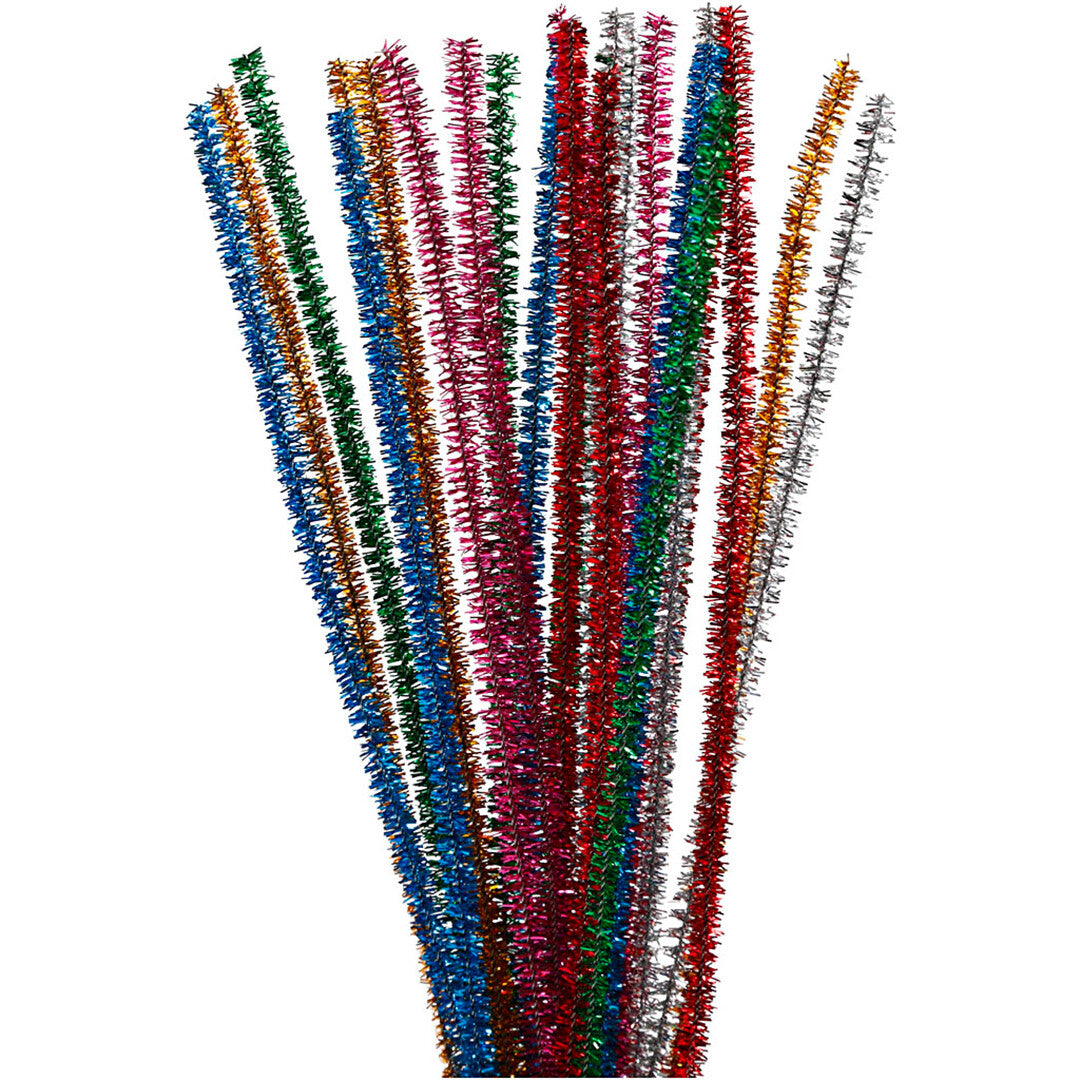 Creativ company chenilledraad glitter mix - 24st