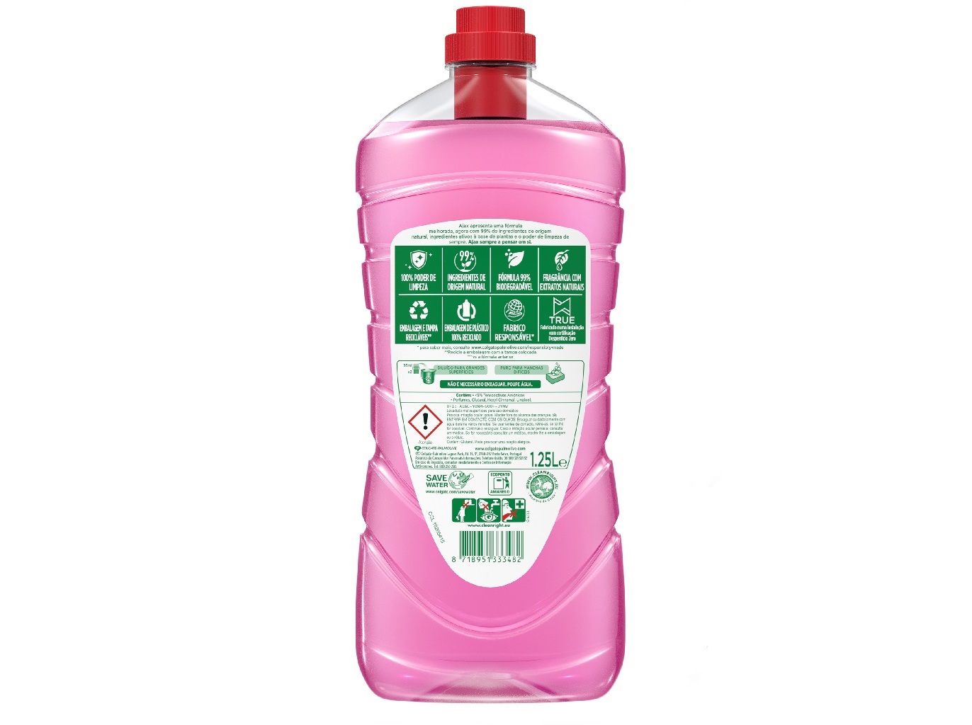 Lava Tudo Festa de Flores Fragrância Floral Ajax 1250ml