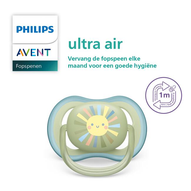 Philips Avent Soother Air 0-6M BOY X2