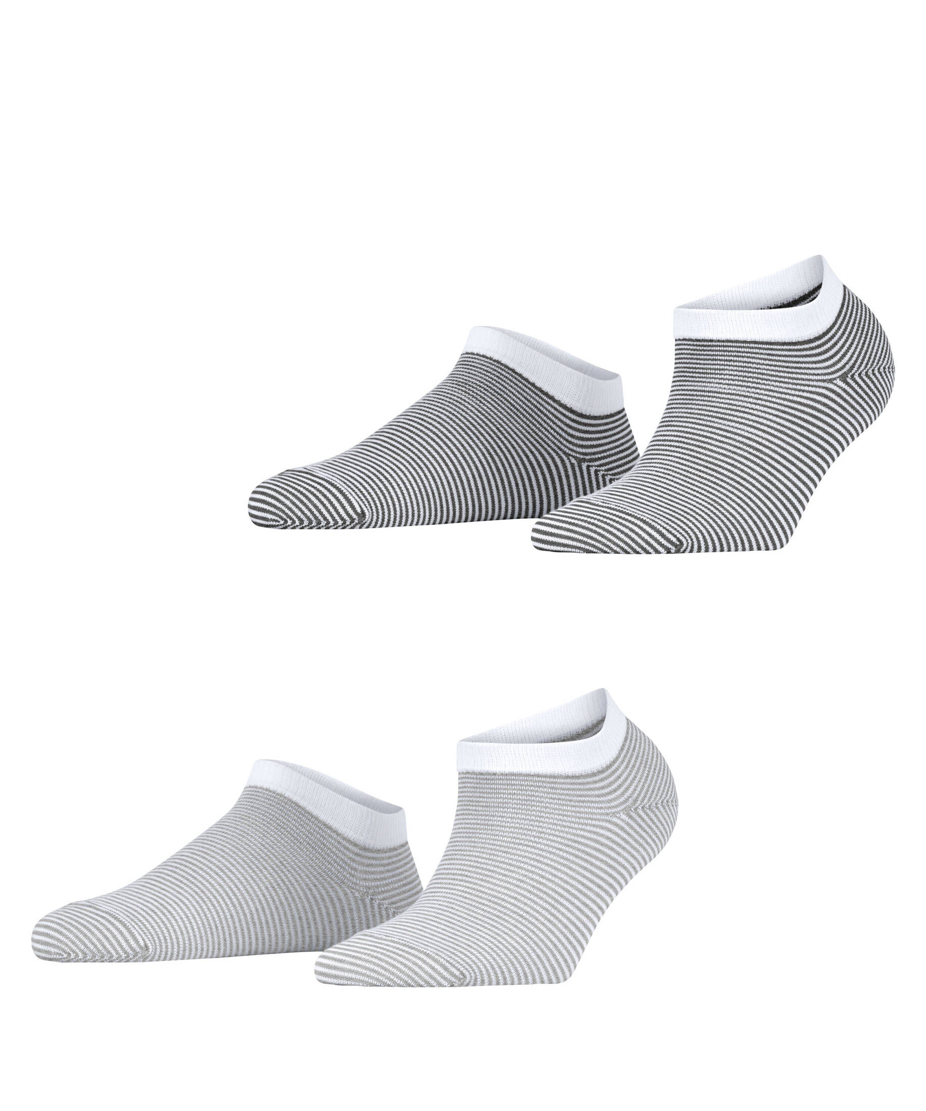 Esprit| Damen Sneakersocken Allover Stripe 2-Pack