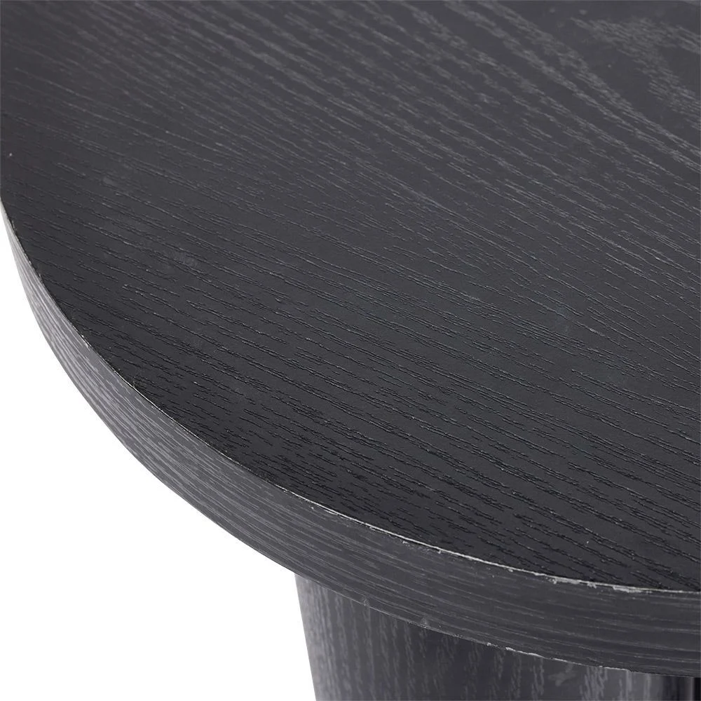 Bout de canapé Pachi noir Ø40xH45 cm