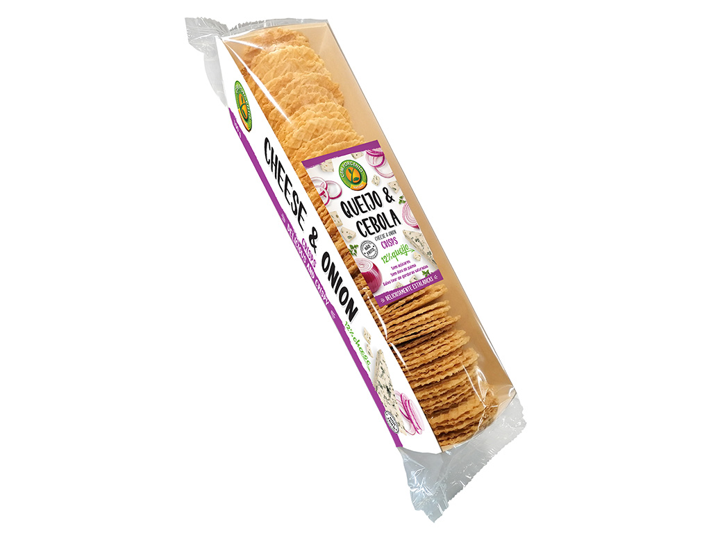 CRISPS CEMPORCENTO QUEIJO CEBOLA 100G