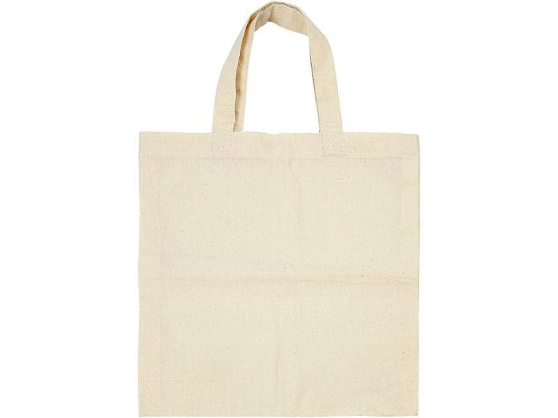 Creativ Company Stofftasche 27.5 x 30 cm 5 Stück, Beige Company Tragetasche aus Baumwolle