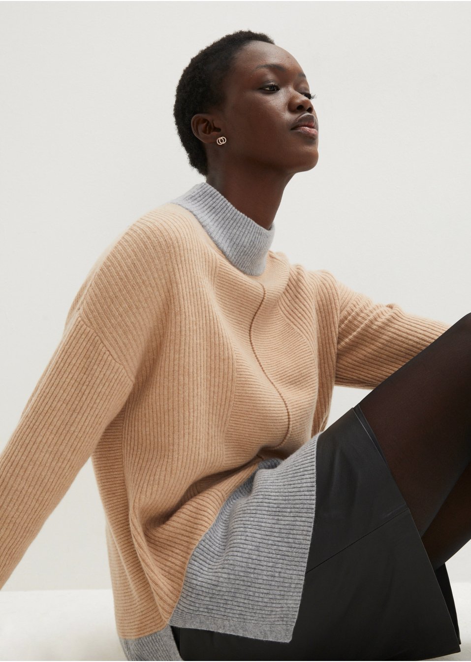 Pull en laine avec teneur en Good Cashmere Standard®