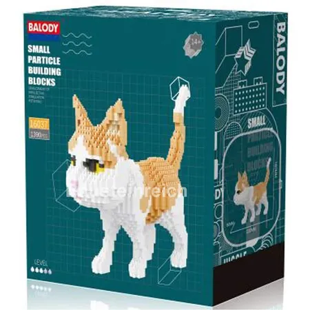 Balody Katze rot-weiß, 1390 Teile