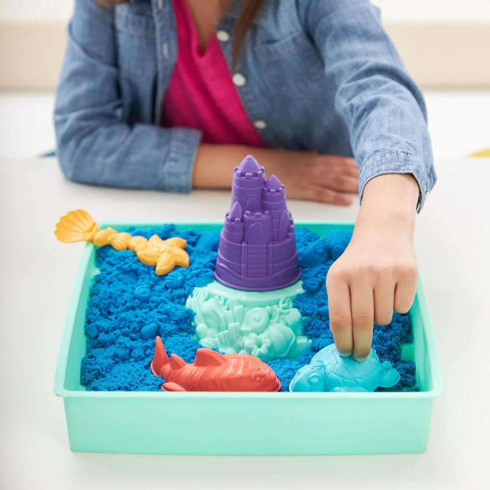 KINETIC SAND - COFFRET CHATEAU-BAC A SABLE 454 G