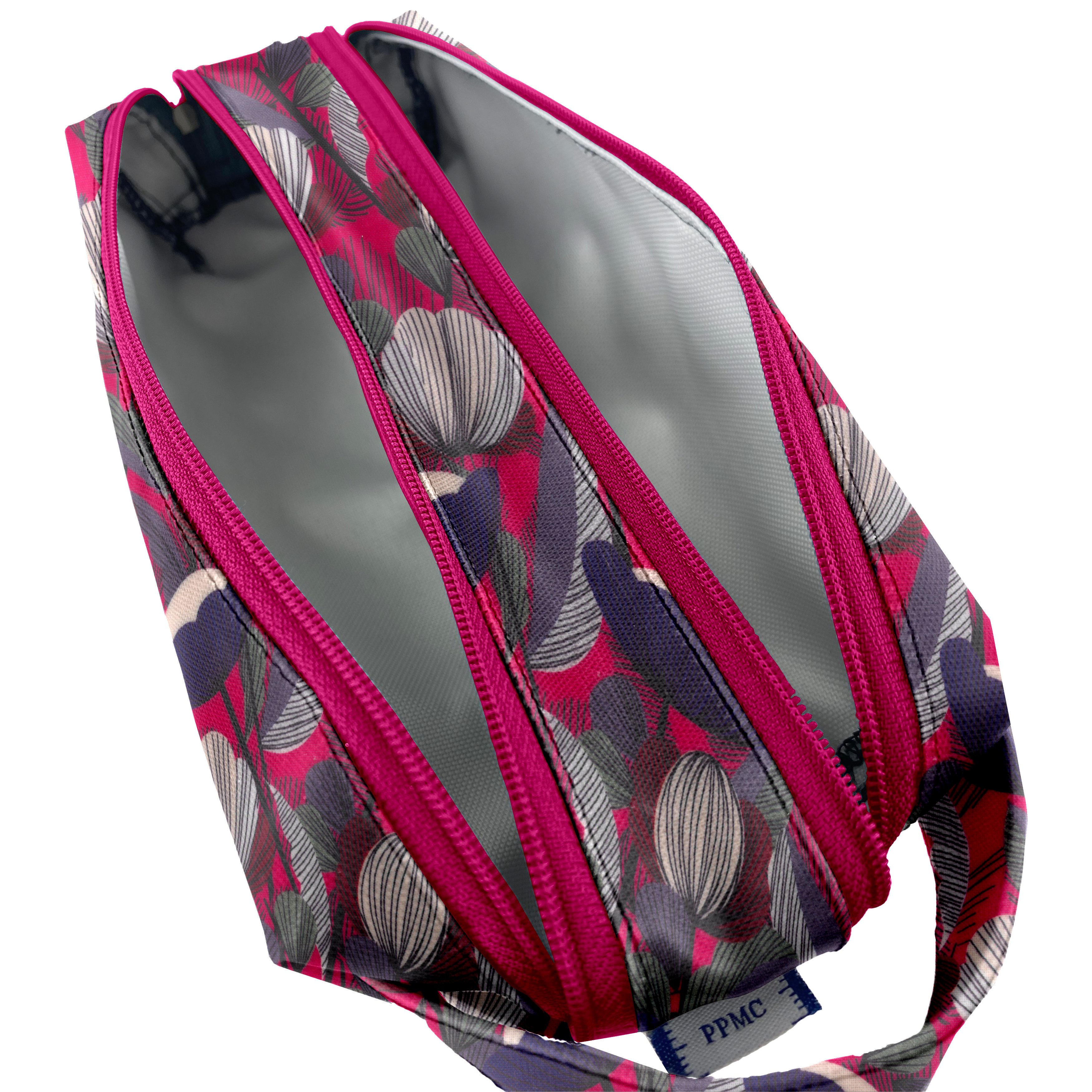 Trousse Double Compartiment Pavot Fuchsia