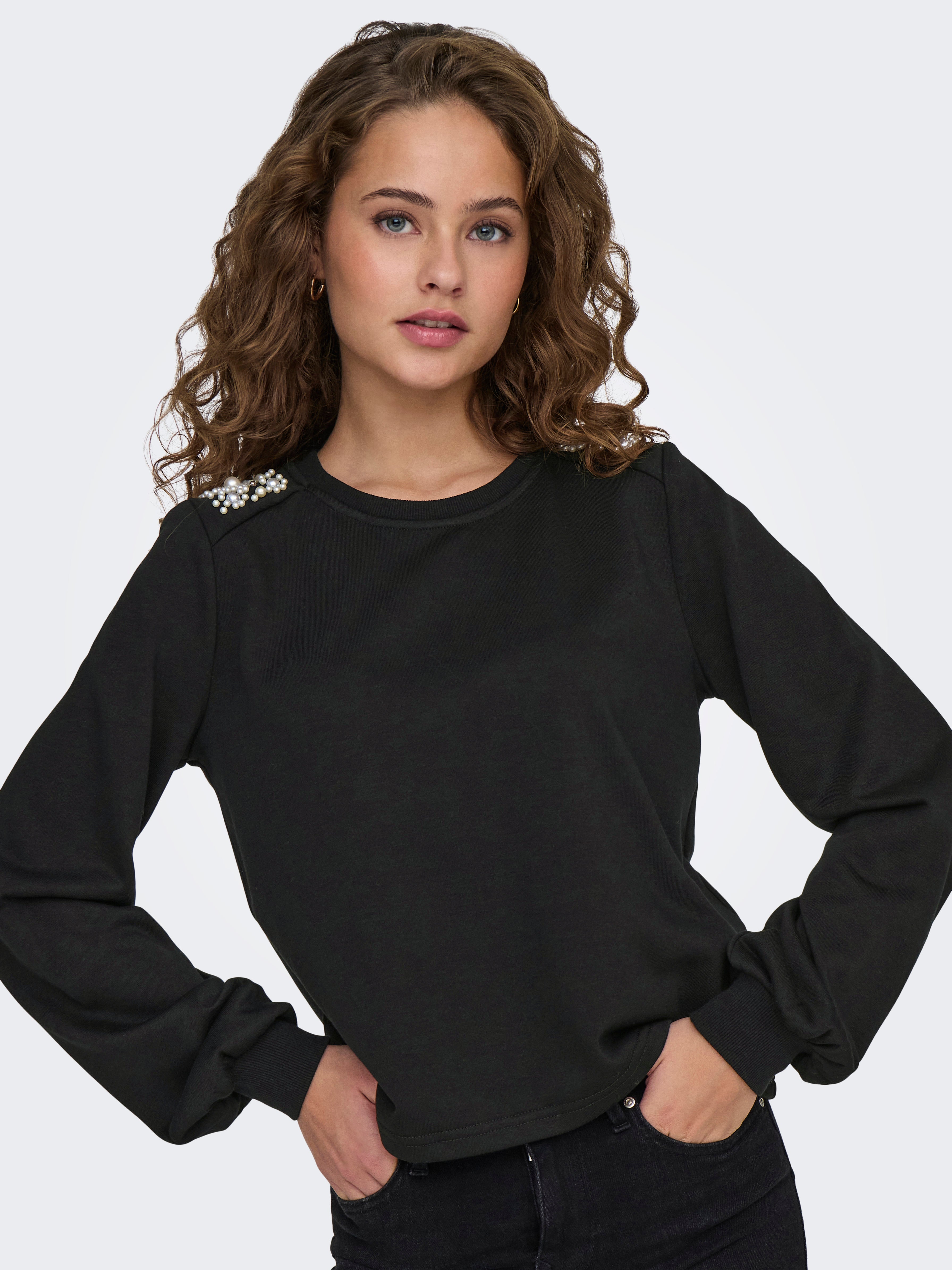 JDYPAISLEY Sweatshirt Black
