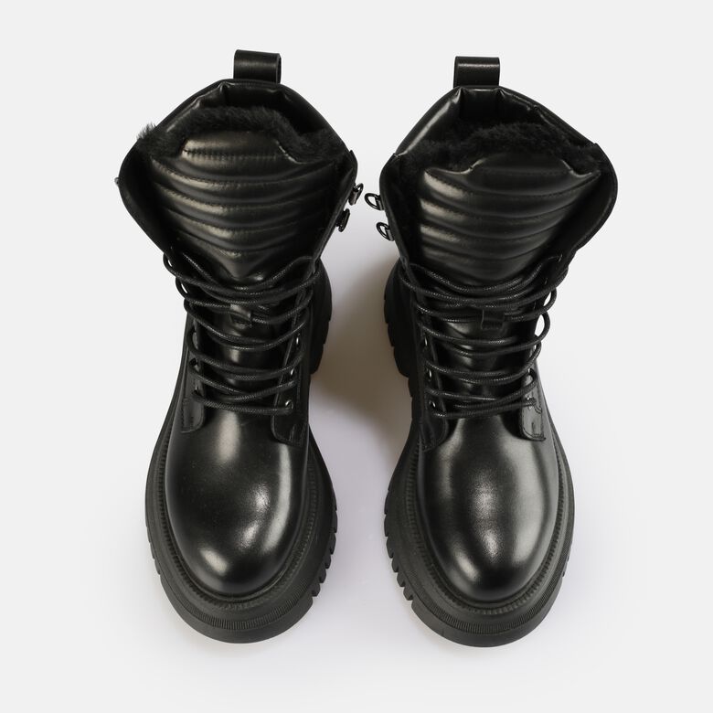 Shade Laceup HI Warm Bottines, noir