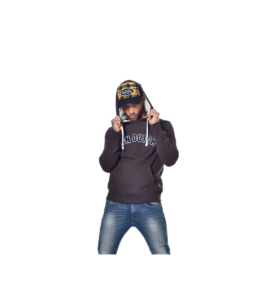 Sweat à capuche doublure sherpa homme Must