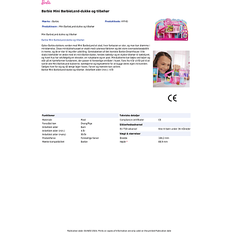 Barbie mini dukke - house 1