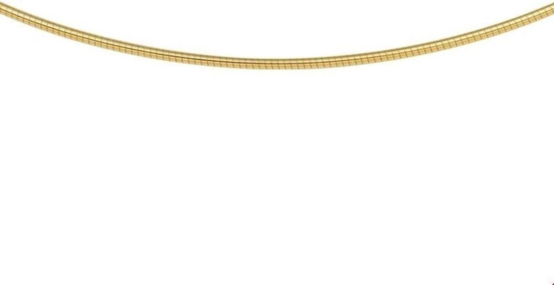 Omega - Collier - Geelgoud - 42 cm + 3 cm - 14K - 1,25 mm