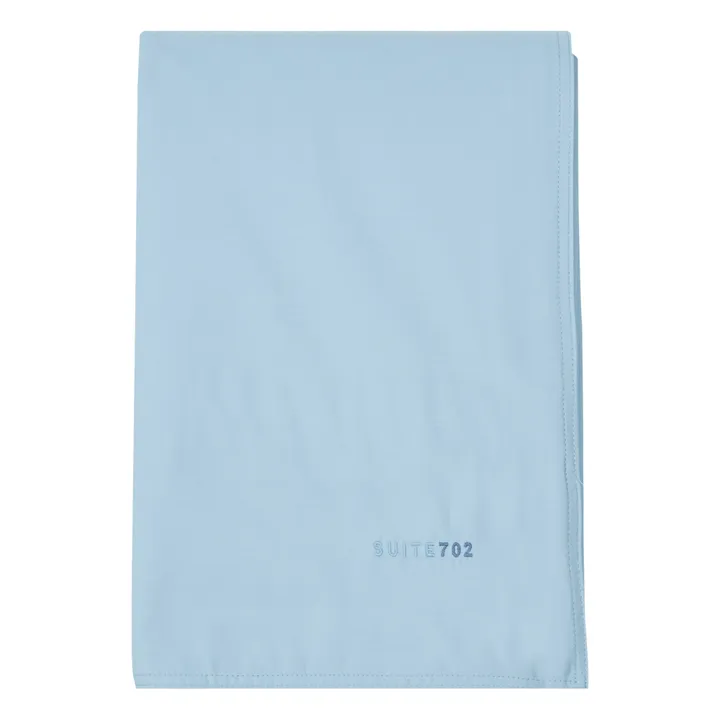 Suite 702 Housse de couette en percale organique | Bleu ciel