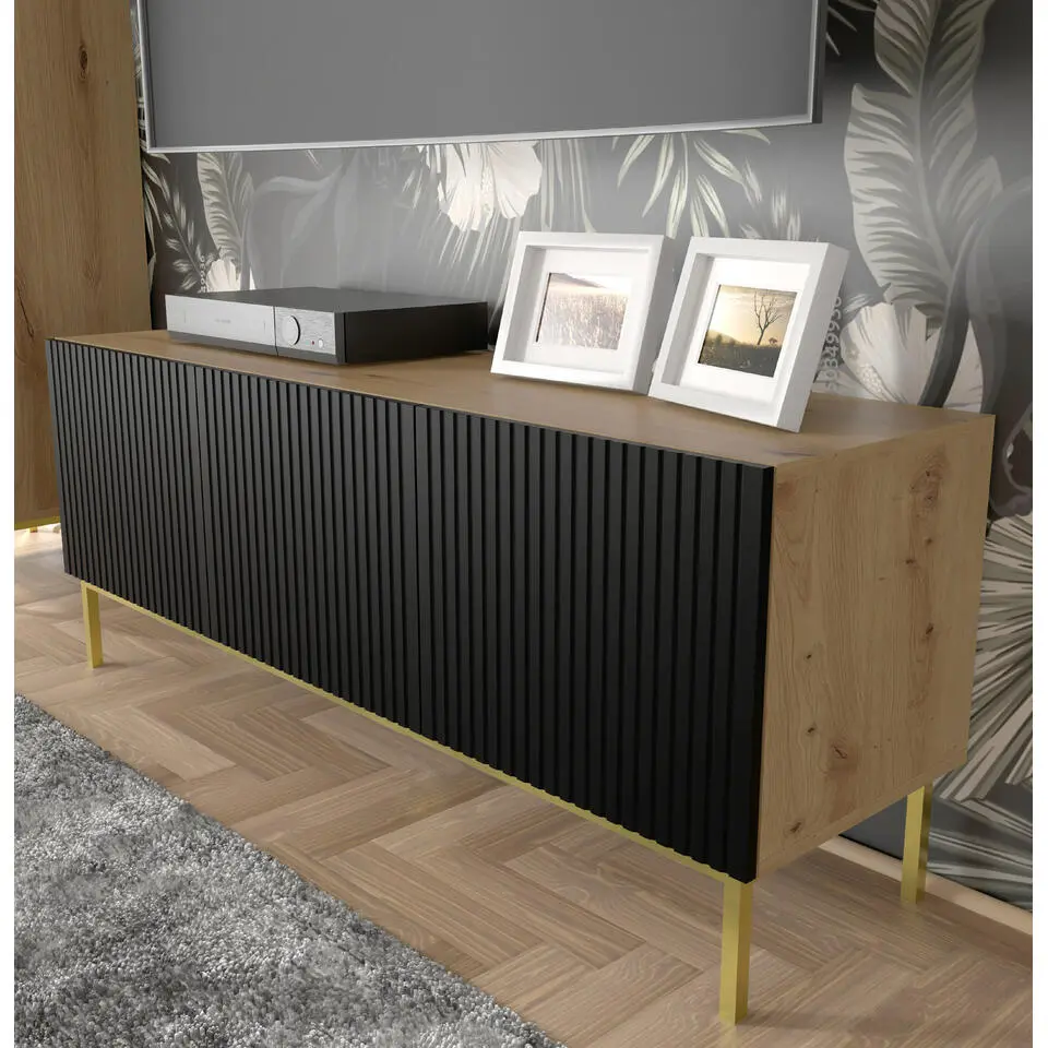 Ravenna B TV-meubel 150 3D gefreesd MDF folie mat