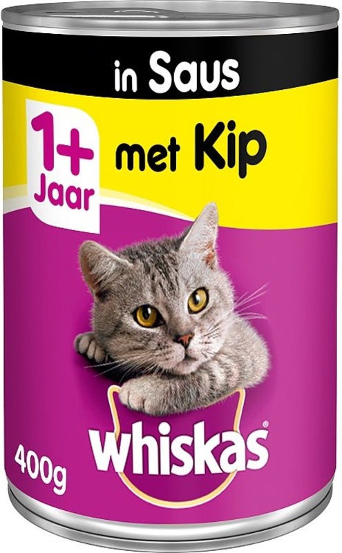 Whiskas Blik Adult Saus Met Kip 400 g
