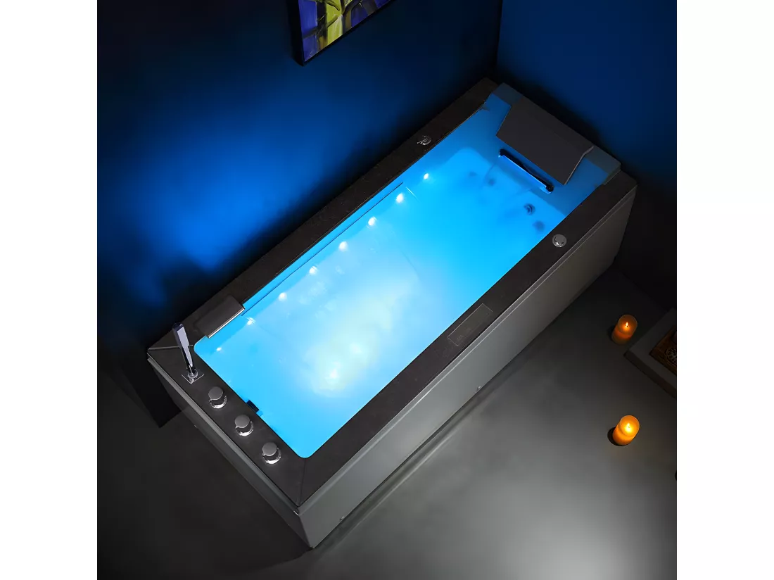Baignoire balneo Lord Solo1 place ZELAND® 170x75 - GAUCHE