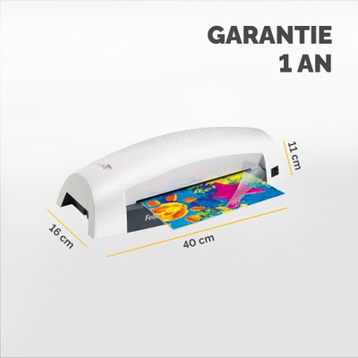 Fellowes Lunar A4 - Plastifieuse A4 - de 80 à 125 microns - anti-bourrage