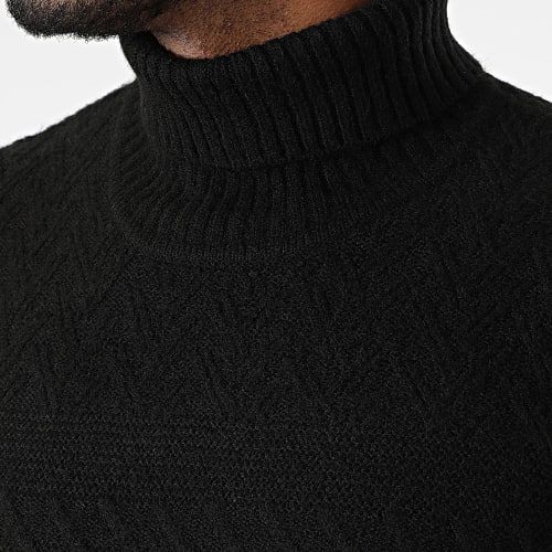 Pull Col Roulé Milo Noir