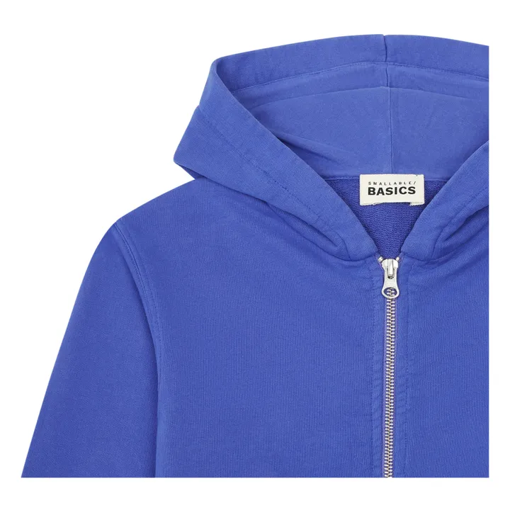 SMALLABLE BASICS Hoodie Garçon Zippé Coton Bio | Bleu indigo