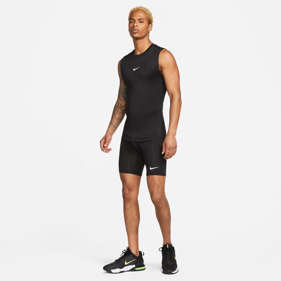 Nike Pro Collant Dri-FIT 9'' - Noir/Blanc