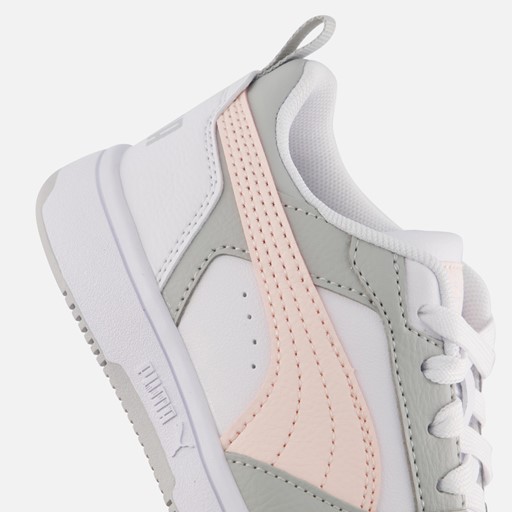 Puma Rebound v6 lo Sneakers wit Imitatieleer