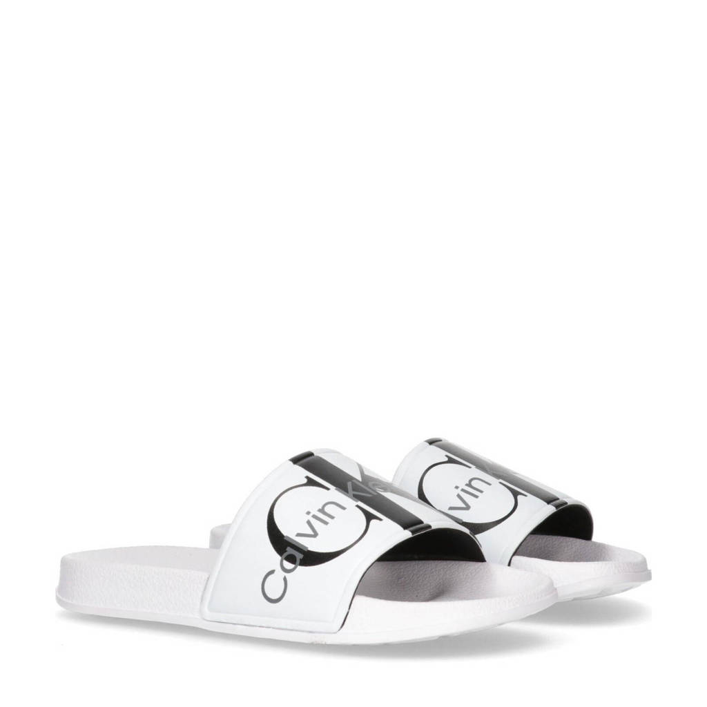 Calvin Klein badslippers wit