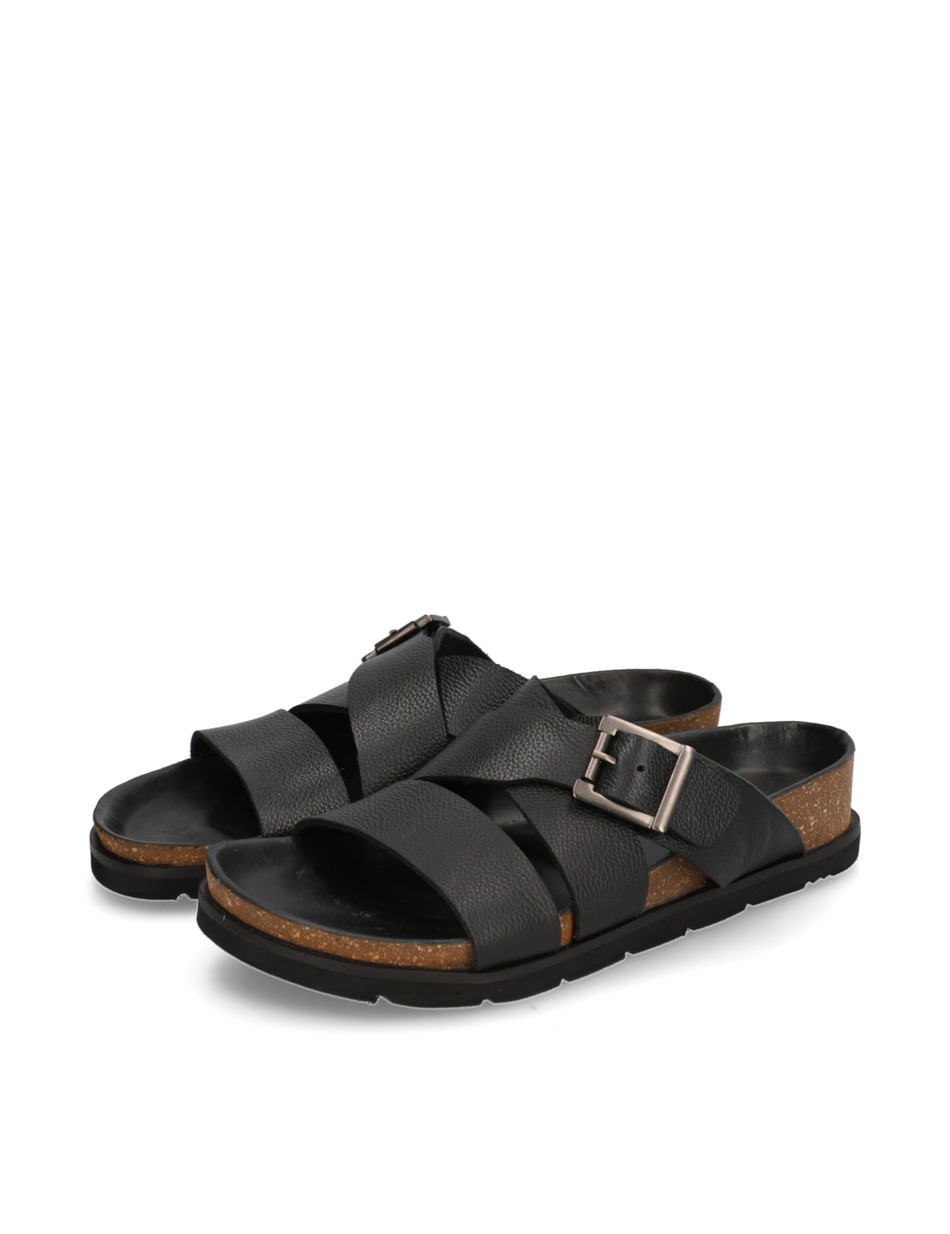 Glattleder Pantoffel