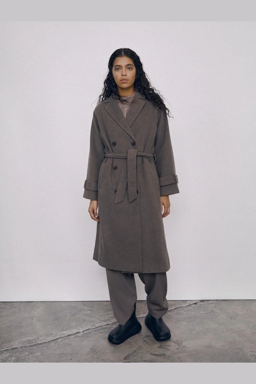 Object Objkeily L/S Coat 4535443 morel melange