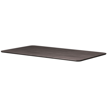 WOOOD tafelblad Tablo afgerond mid brown 24 mm 220x100 cm