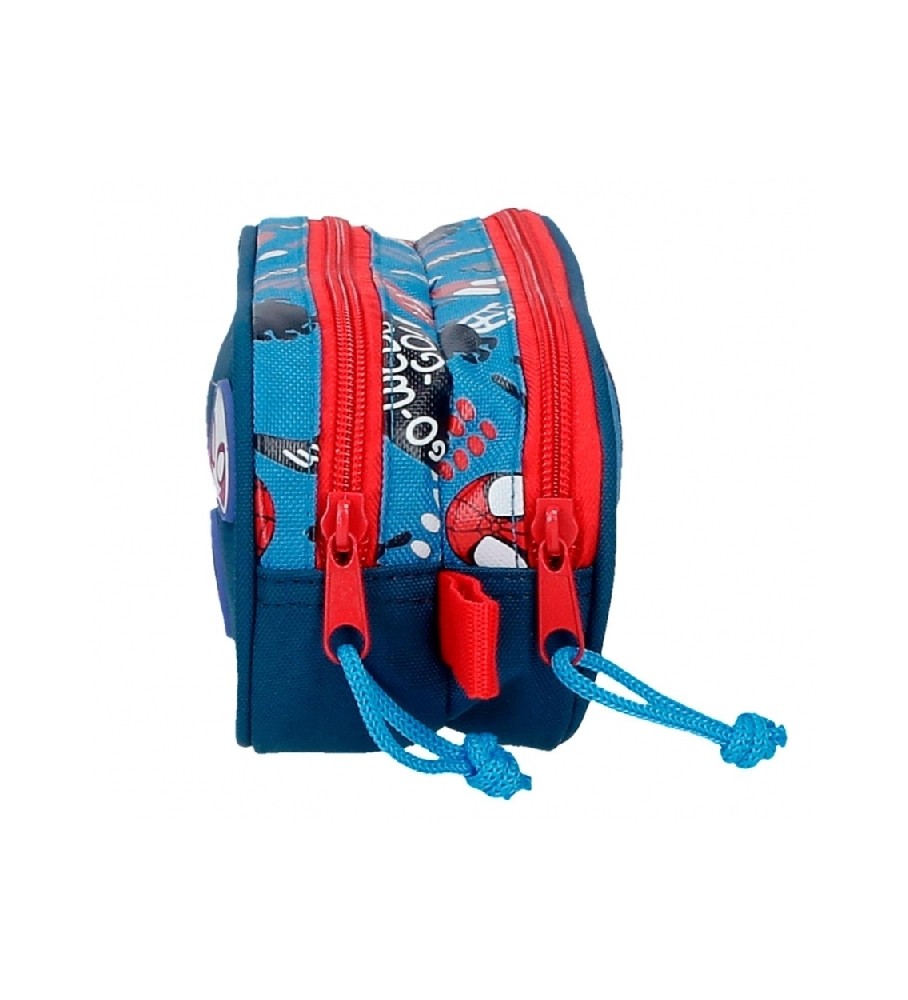 Joumma Bags Estuche Spidey Go webs go Dos Compartimentos azul