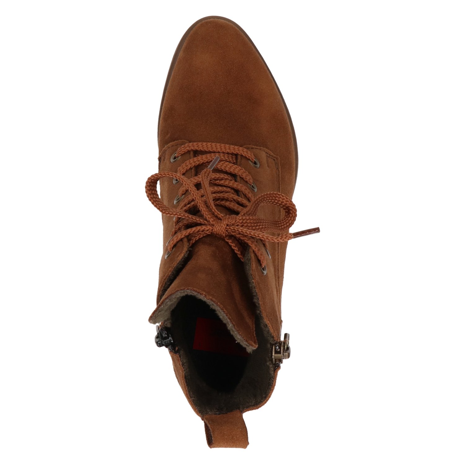 dames veterboot Rieker Cognac