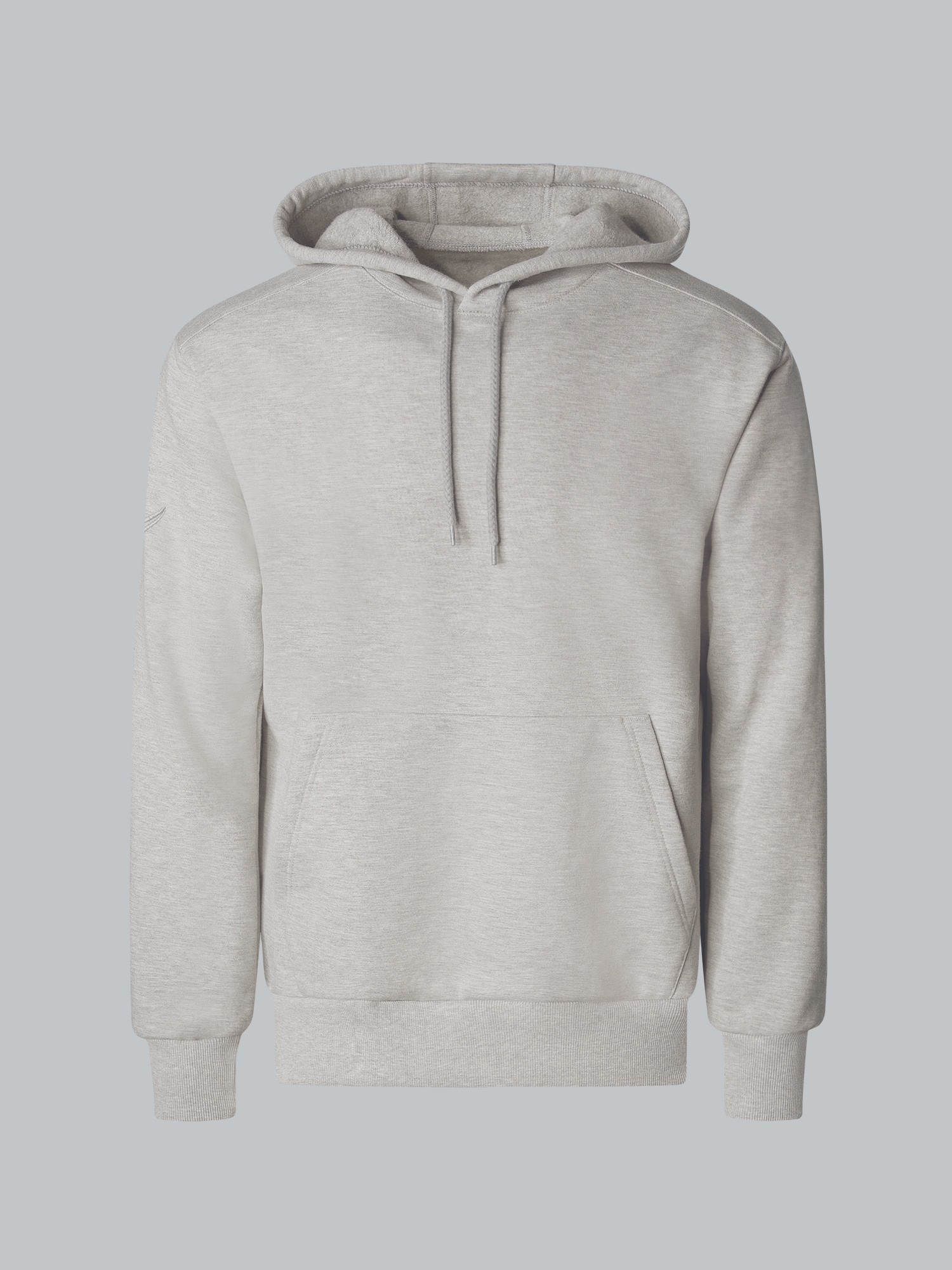Hoodie aus SweatqualitätGrau-melange