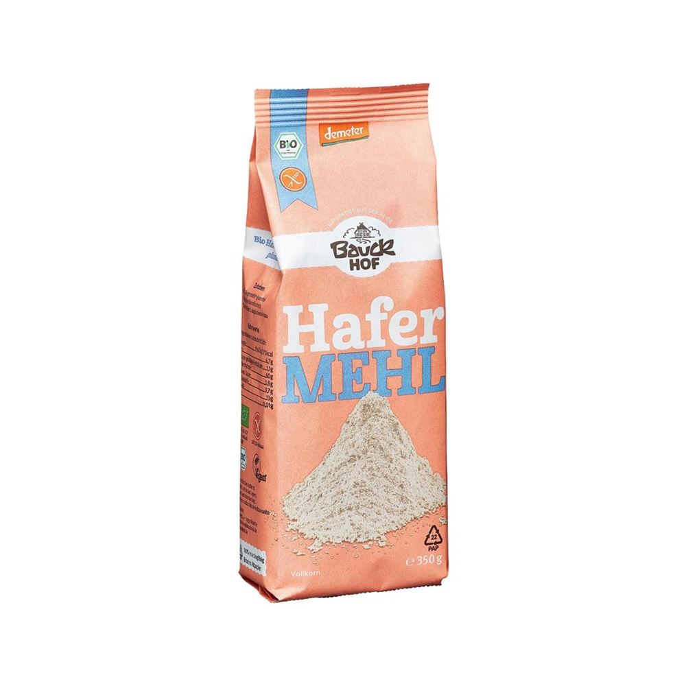 BAUCKHOF Hafermehl Vollkorn glutenfrei Btl 350 g