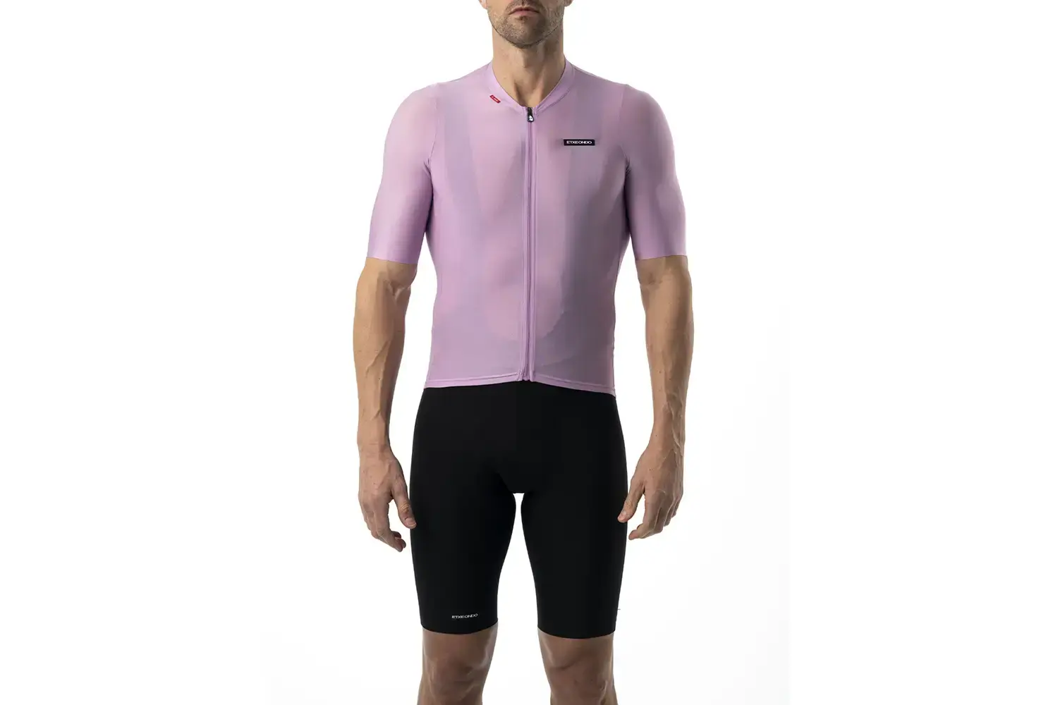 Etxeondo Alde Metalic Fietsshirt Korte Mouwen Paars Heren