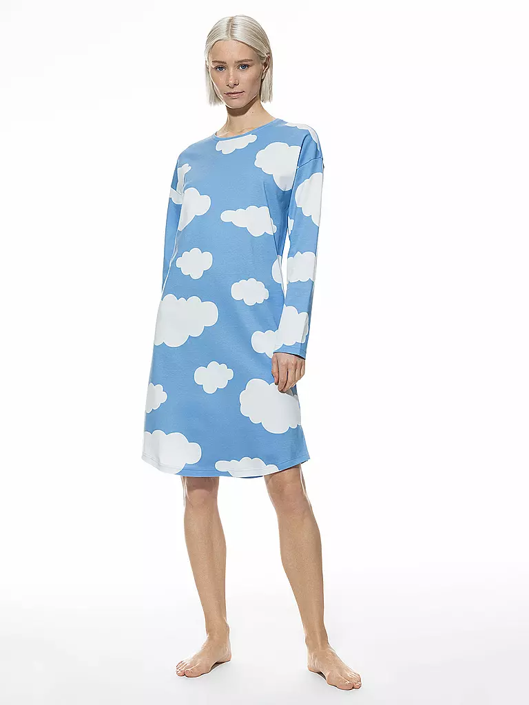 MEY Nachthemd - Sleepshirt hellblau