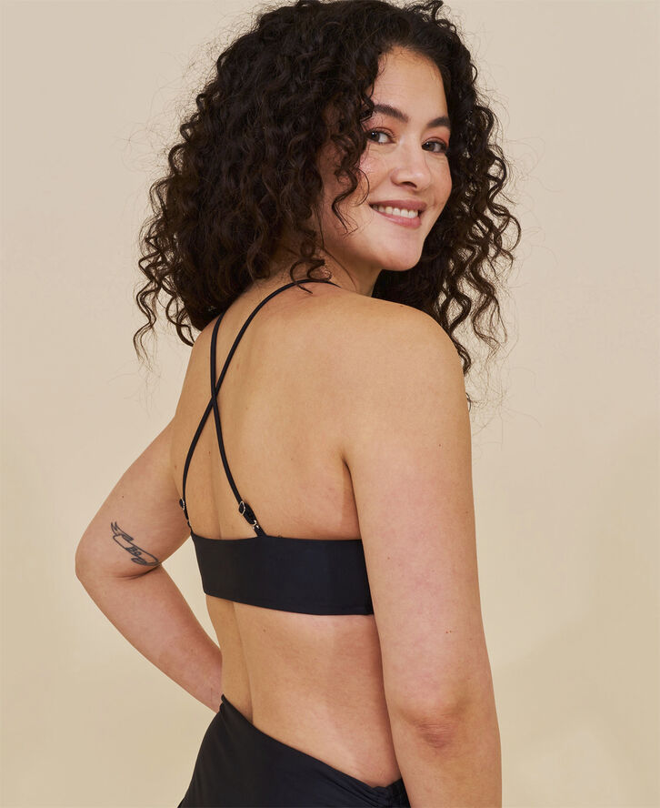 Cartel Copenhagen Sanur bandeau justerbar bikini top Nero
