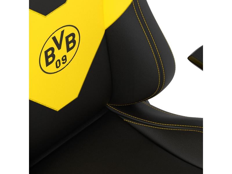noblechairs Gaming-Stuhl Epic Borussia Dortmund Edition Gel Gaming-Computersessel aus Kunstleder und mit 120 kg Belastbarkeit