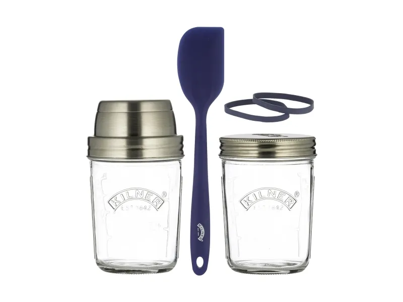 Surdej starter Kilner® - 2x0,35 l - Glas - Silikone - RF - klar