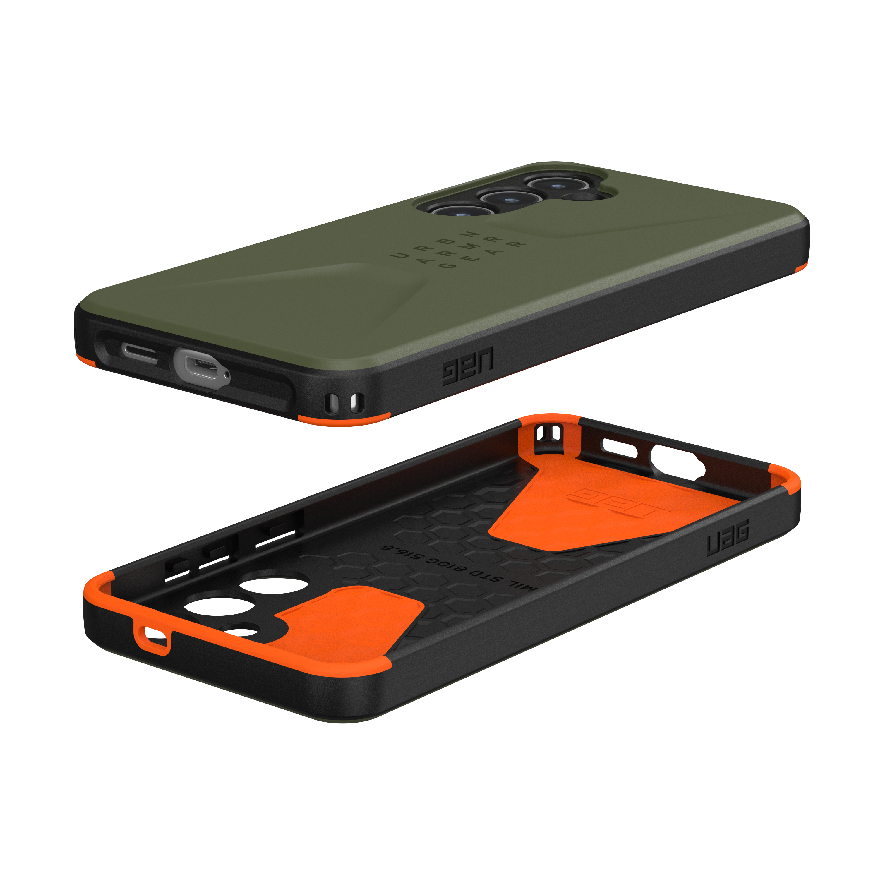 Samsung Galaxy S24  Plus Schutzhülle Civilian Case (214438117272) - Olive Drab