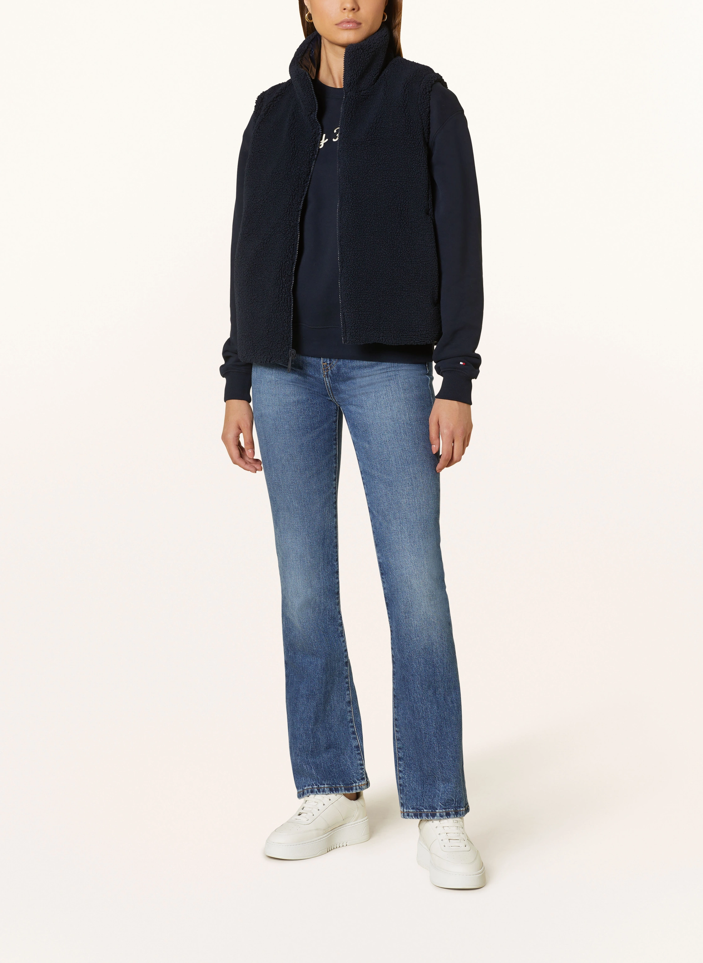 TOMMY HILFIGER Daunenweste zum Wenden mit Teddyfell