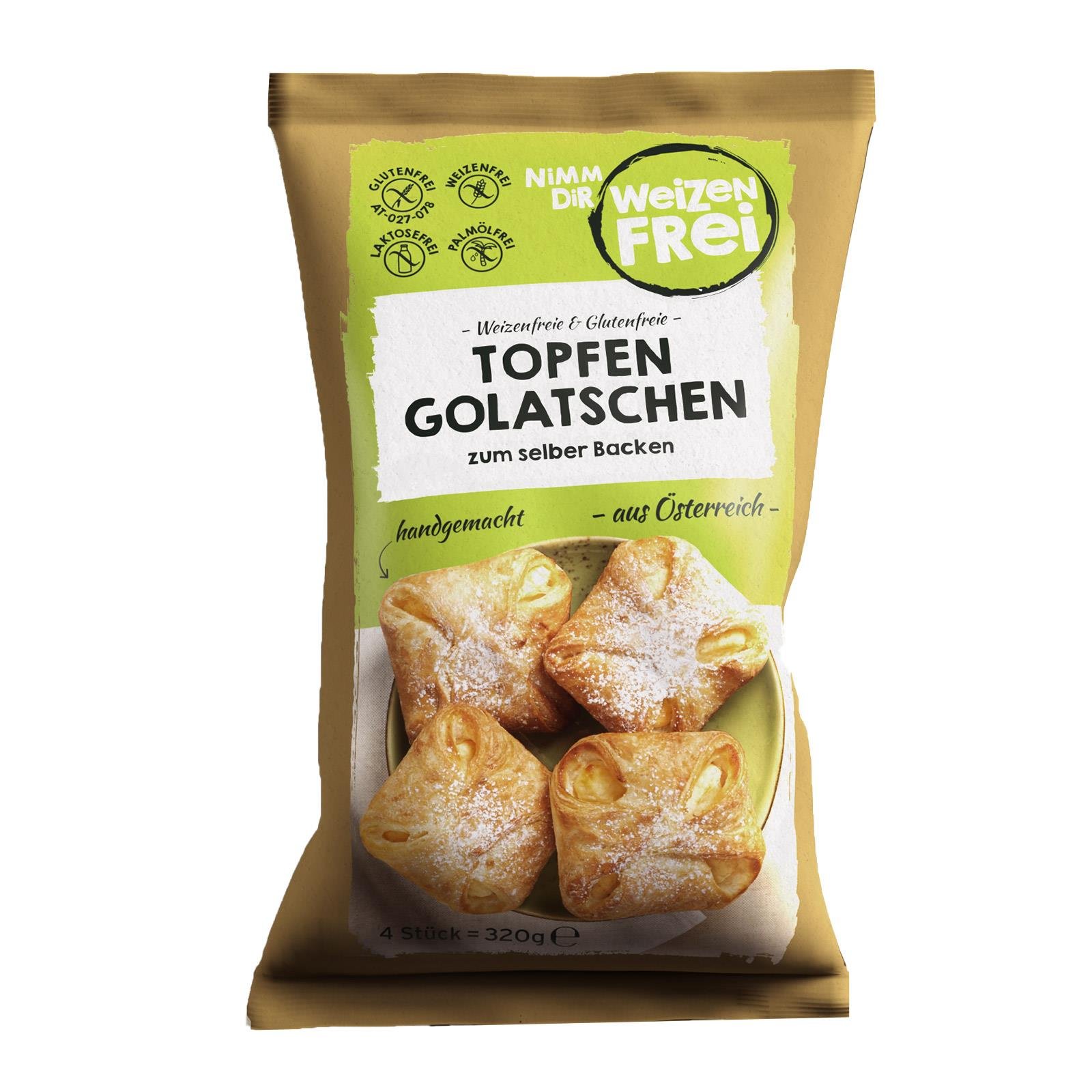Weizenfrei Topfengolatschen 4er