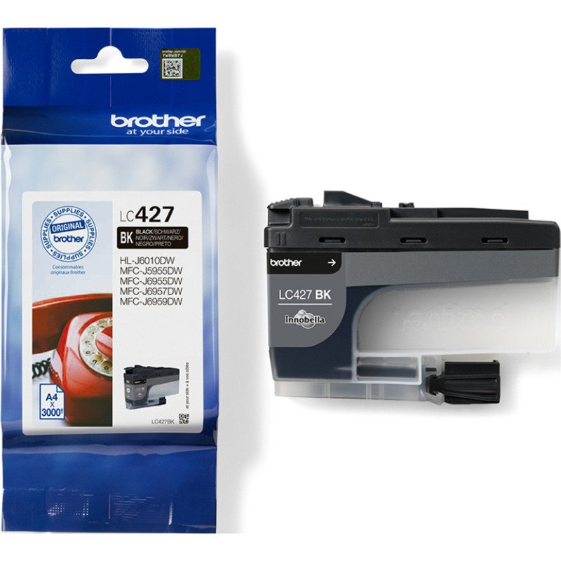 Cartouche Brother LC427 noire pour imprimante jet d'encre