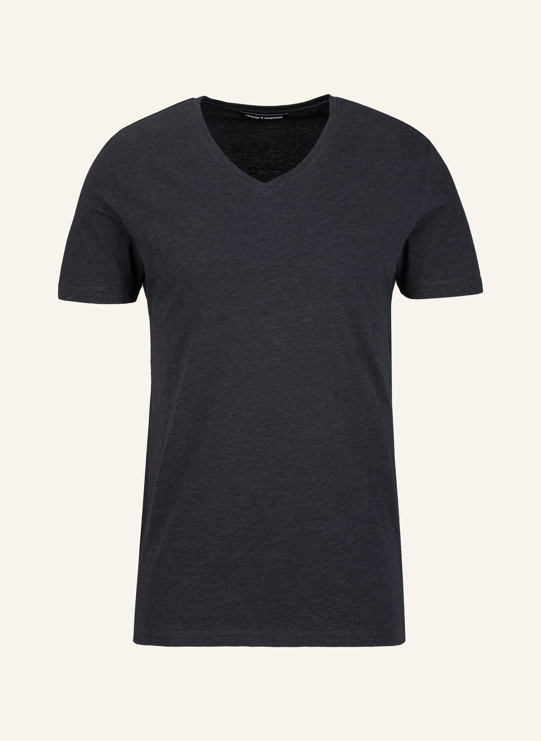 TRUSTED HANDWORK V Neck 1/2-Sleeve T-Shirt