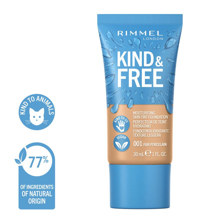 Rimmel London Kind & Free Skin Moisturising Tint Foundation 001 Fair Porcelain 30ml